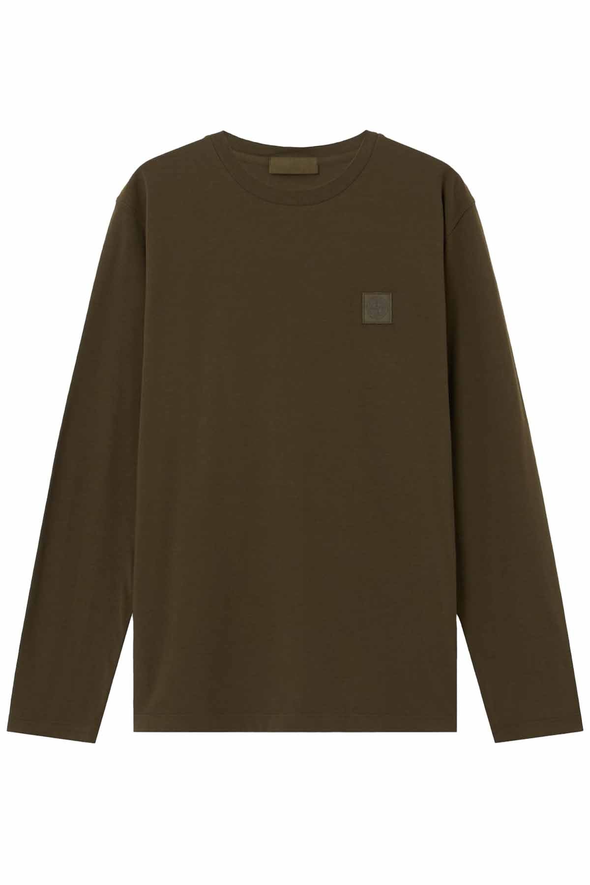 Stone Island Herren Langarmshirt Ghost Militärgrün OLIVE Bild 1
