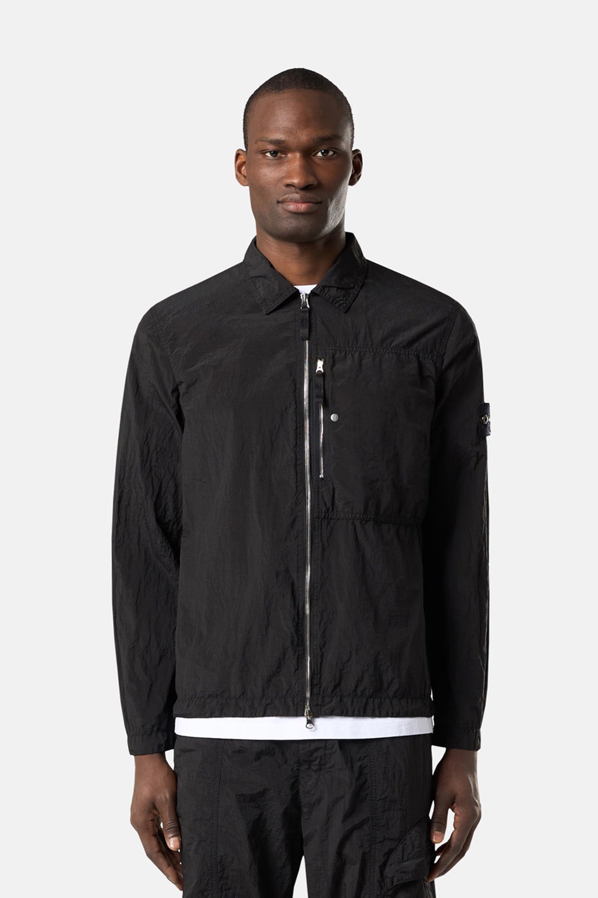 Stone Island Herren Overshirt Schwarz v0129 Bild 3