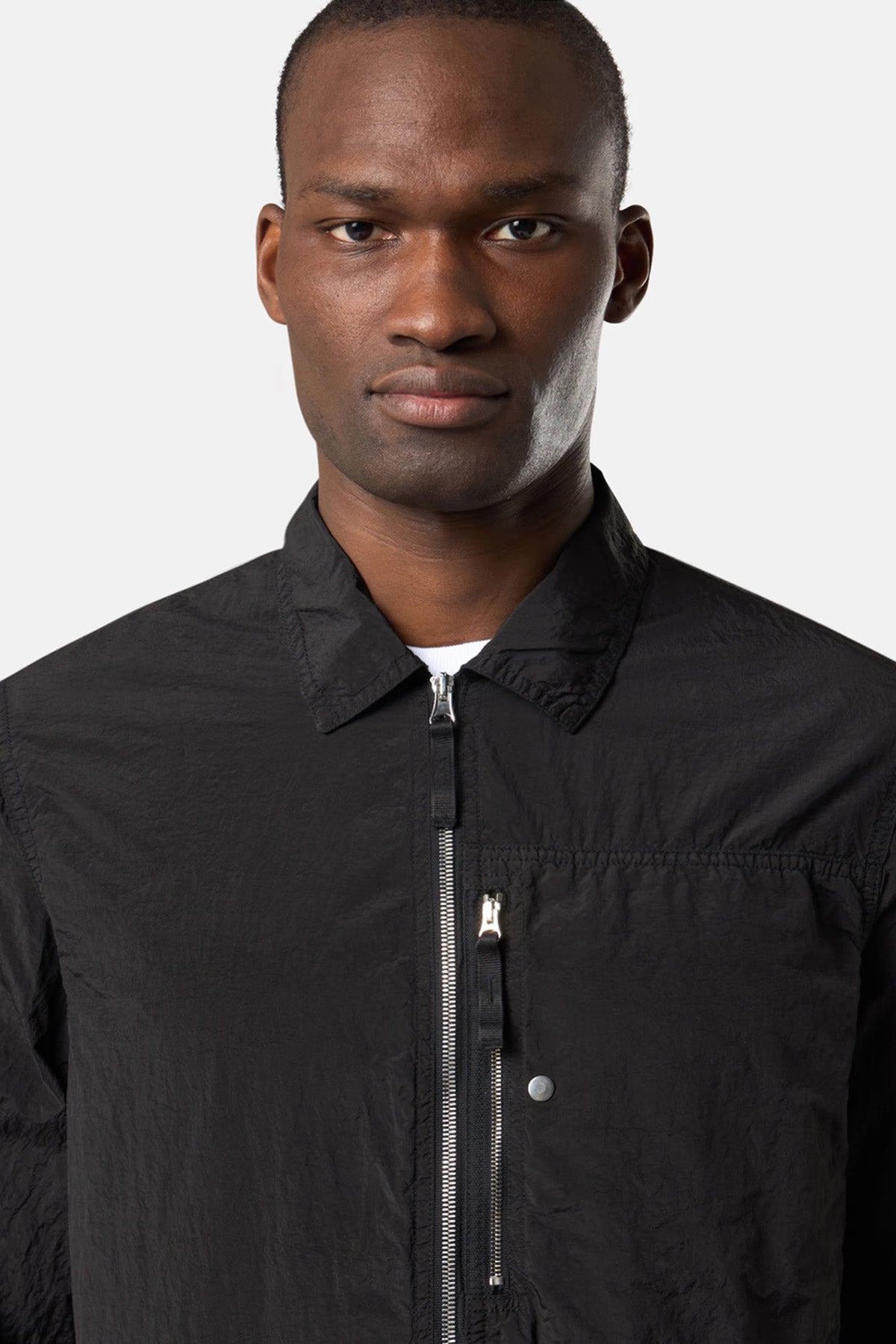 Stone Island Herren Overshirt Schwarz v0129 Bild 4