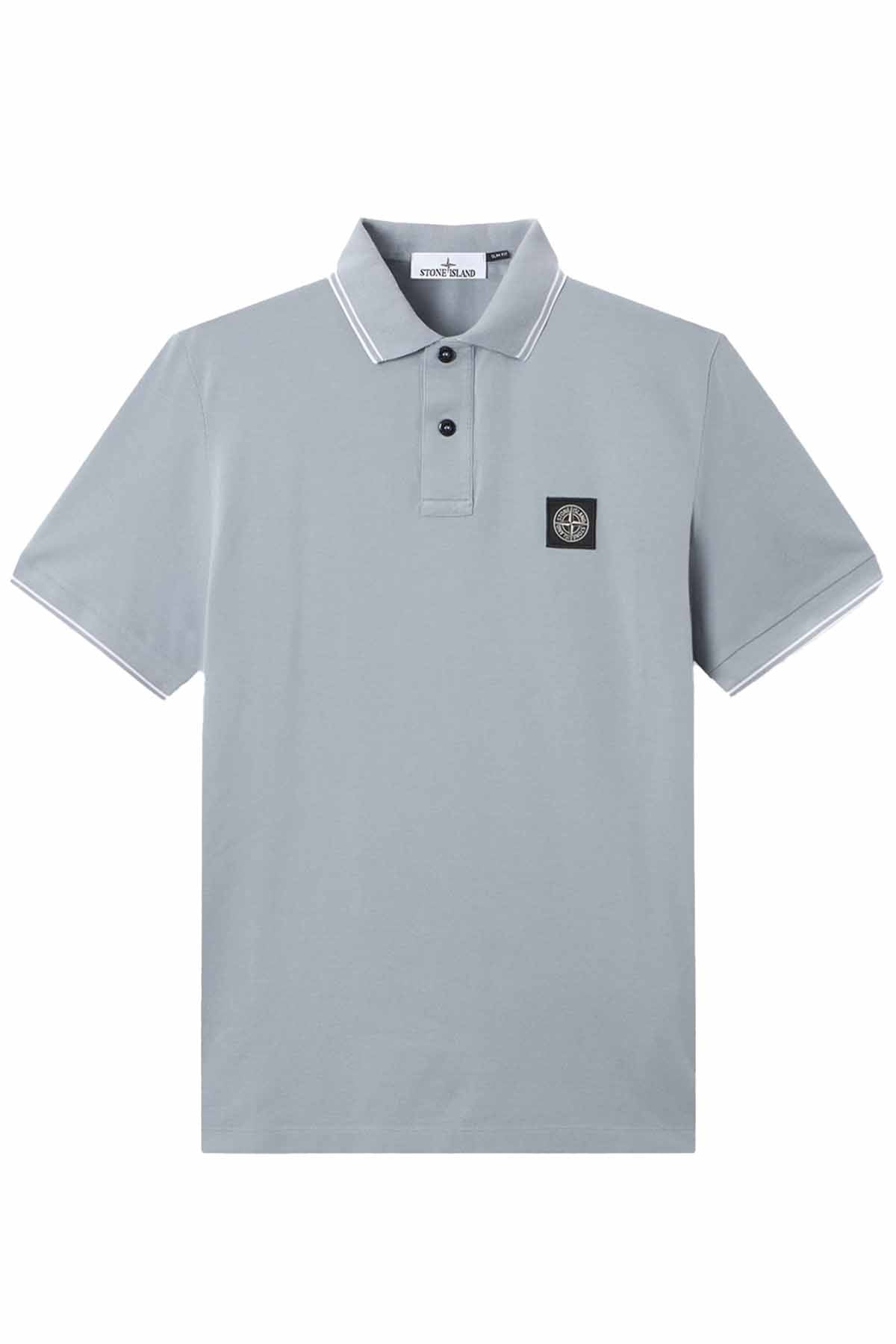 Stone Island Herren Pique-Poloshirt Aschegrau GRAU Bild 1