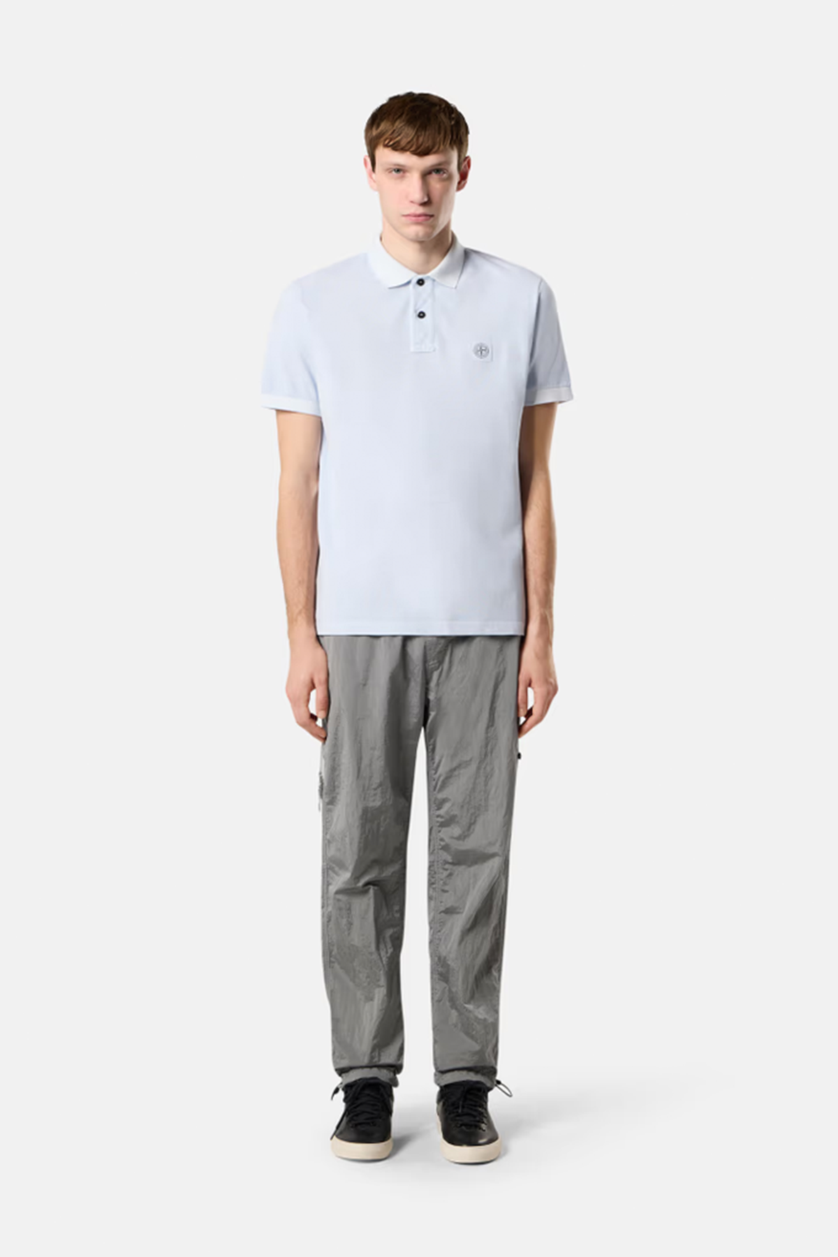 Stone Island Herren Poloshirt Himmelblau HELLBLAU Bild 2