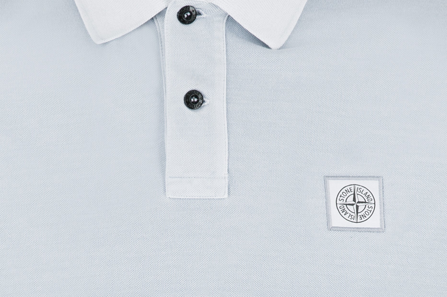 Stone Island Herren Poloshirt Himmelblau HELLBLAU Bild 6