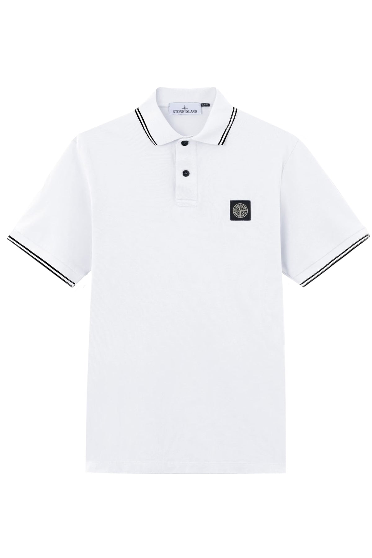 Stone Island Herren Poloshirt Weiss WEISS Bild 1