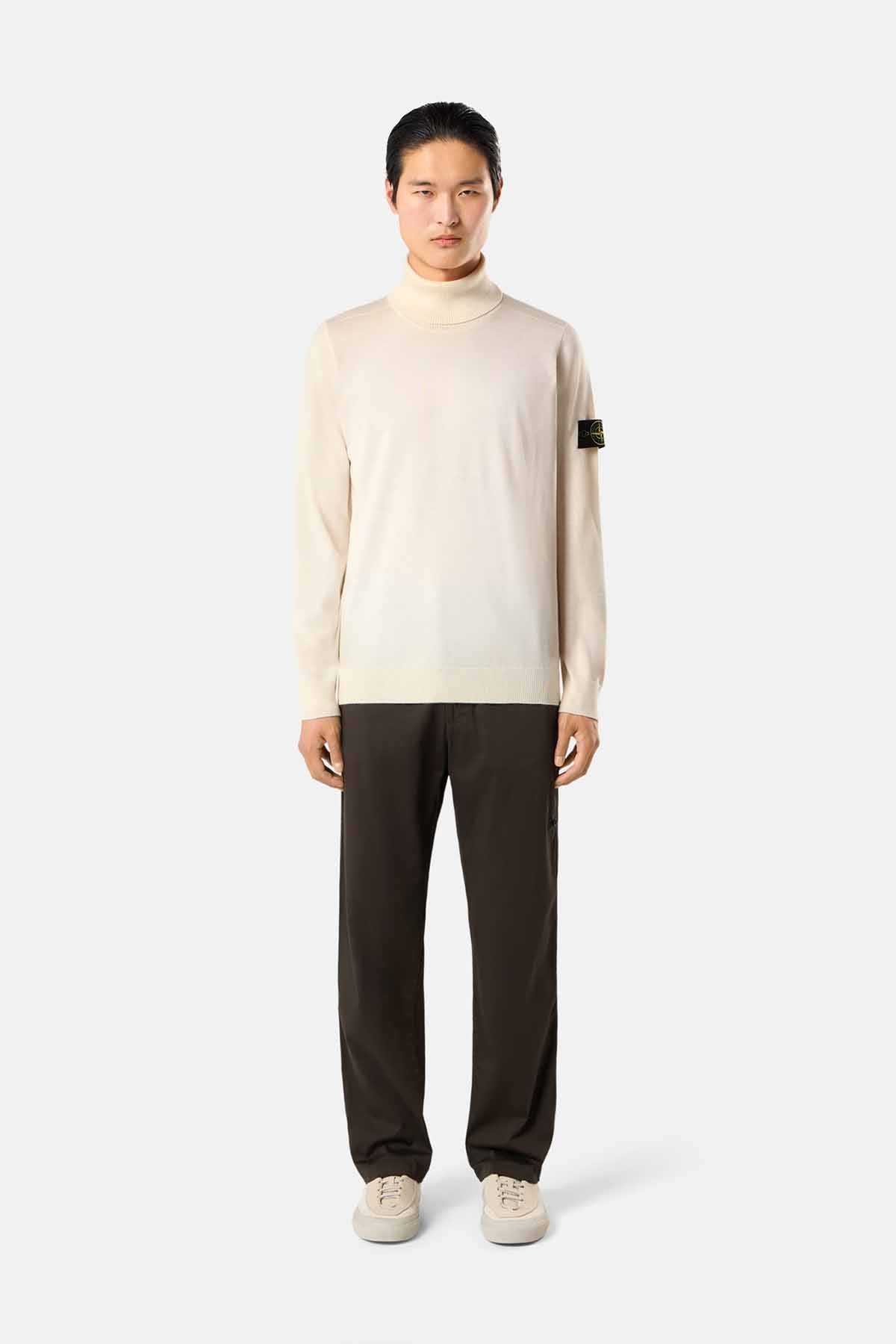 Stone Island Herren Rollkragenpullover Elfenbeinfarben NATUR-WEISS Bild 2
