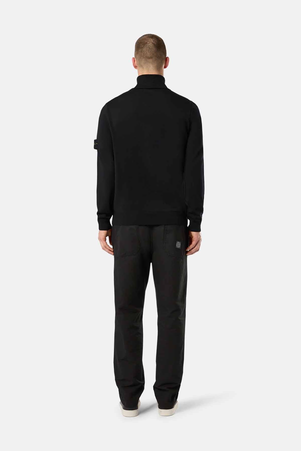 Stone Island Herren Rollkragenpullover Schwarz SCHWARZ Bild 3