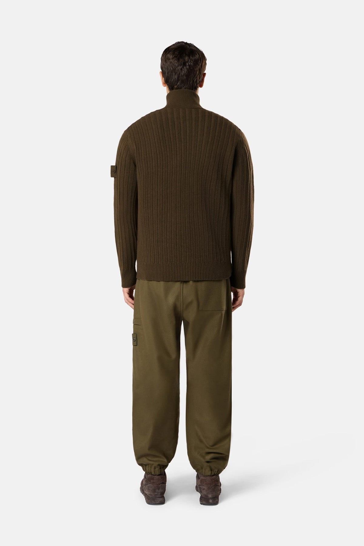 Stone Island Herren Strickjacke Ghost Militärgrün OLIVE Bild 3