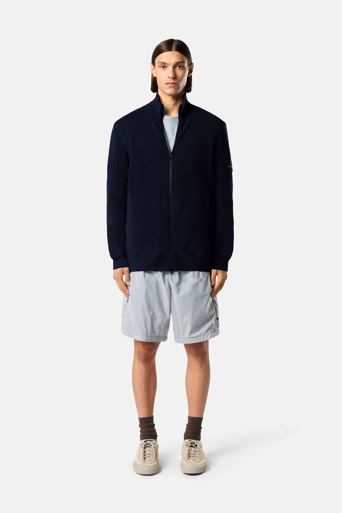 Stone Island Herren Strickjacke Meeresblau MARINE-BLAU Bild 2