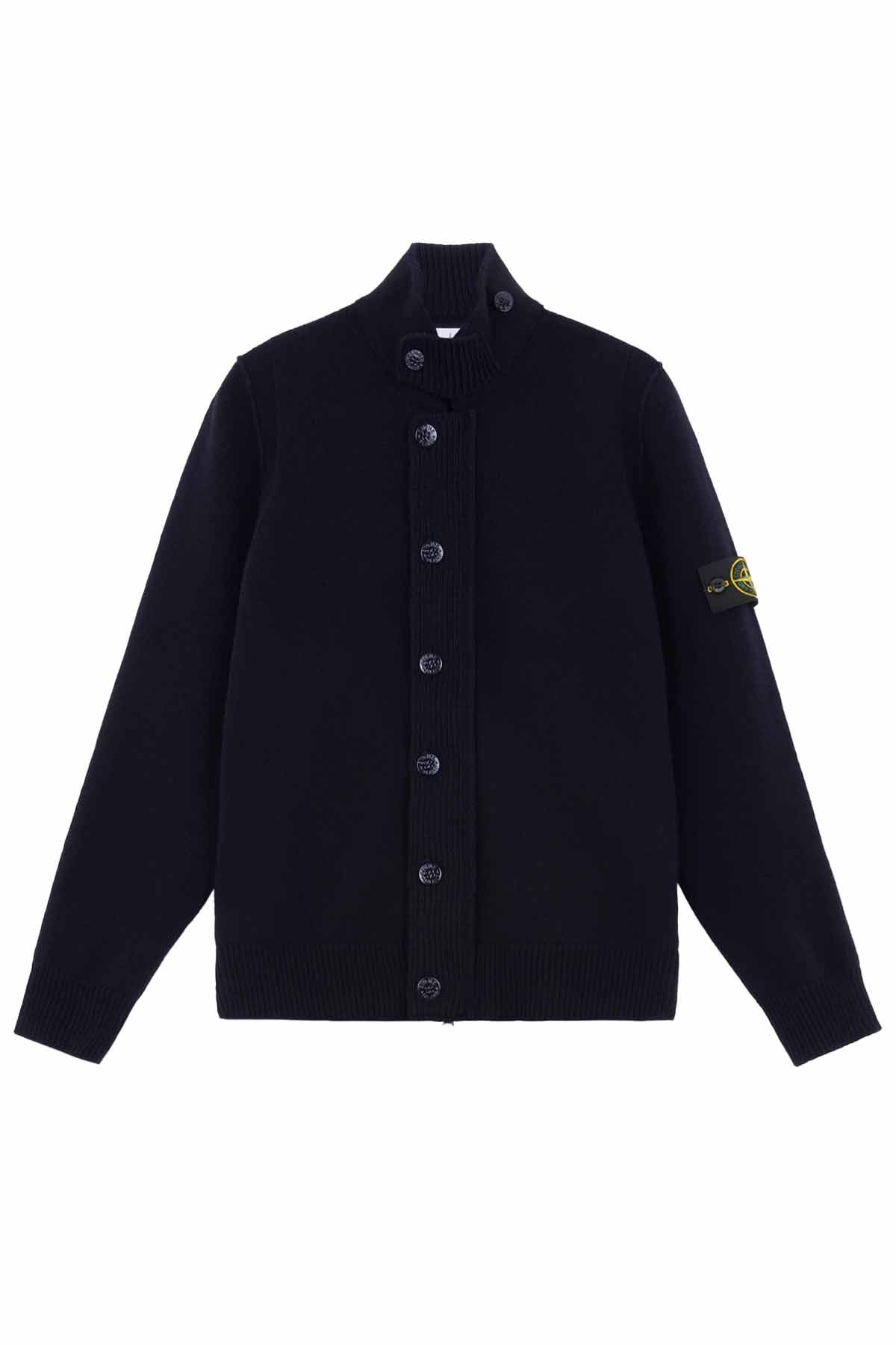 Stone Island Herren Strickjacke Meeresblau MARINE-BLAU Bild 1