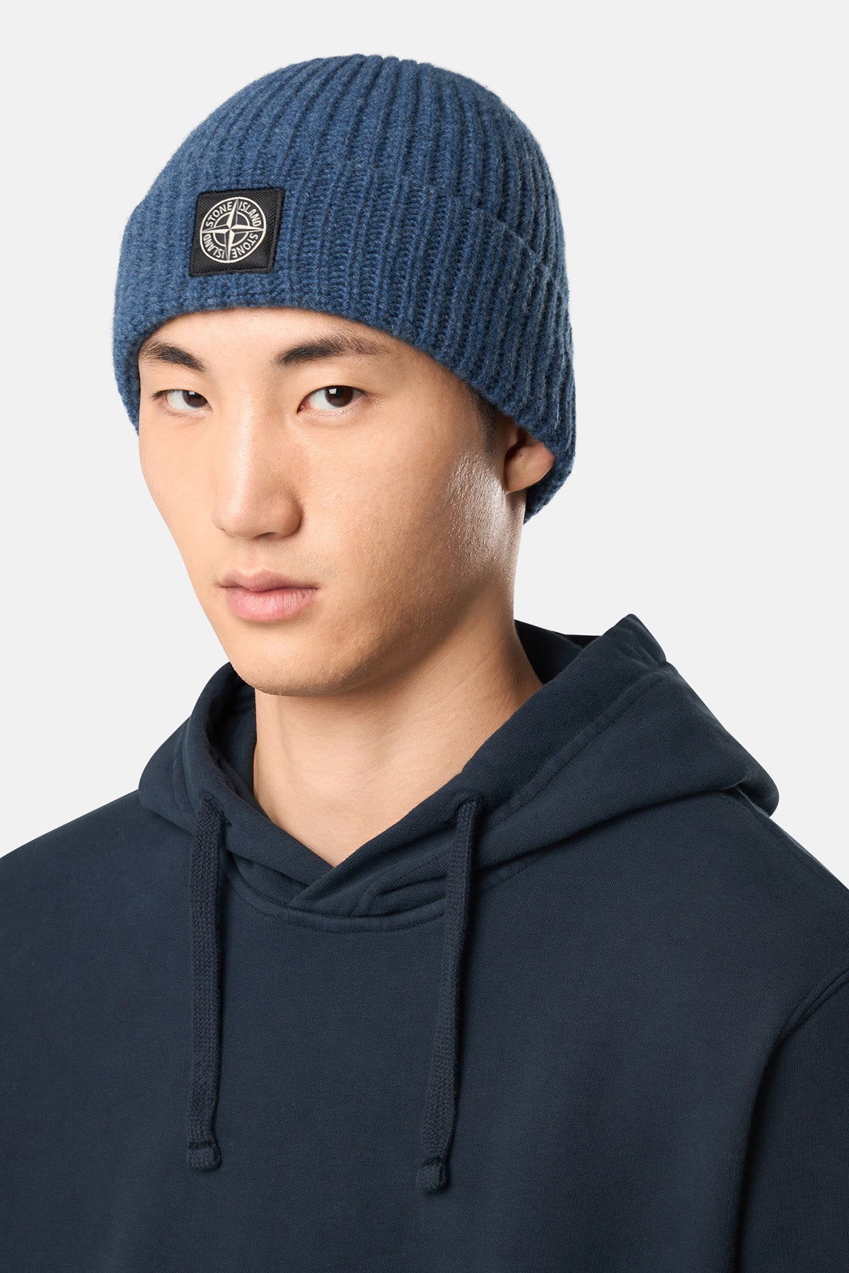 Stone Island Herren Strickmütze Stahlblau V0M2B Bild 2