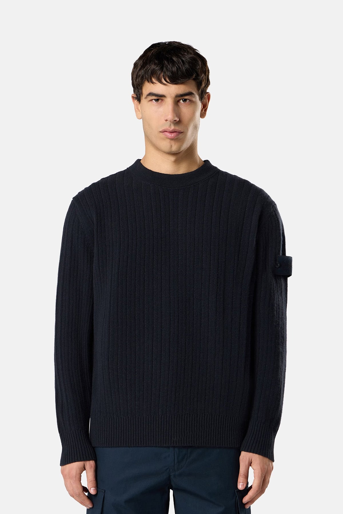 Stone Island Herren Strickpullover Ghost Navy MARINE-BLAU Bild 2