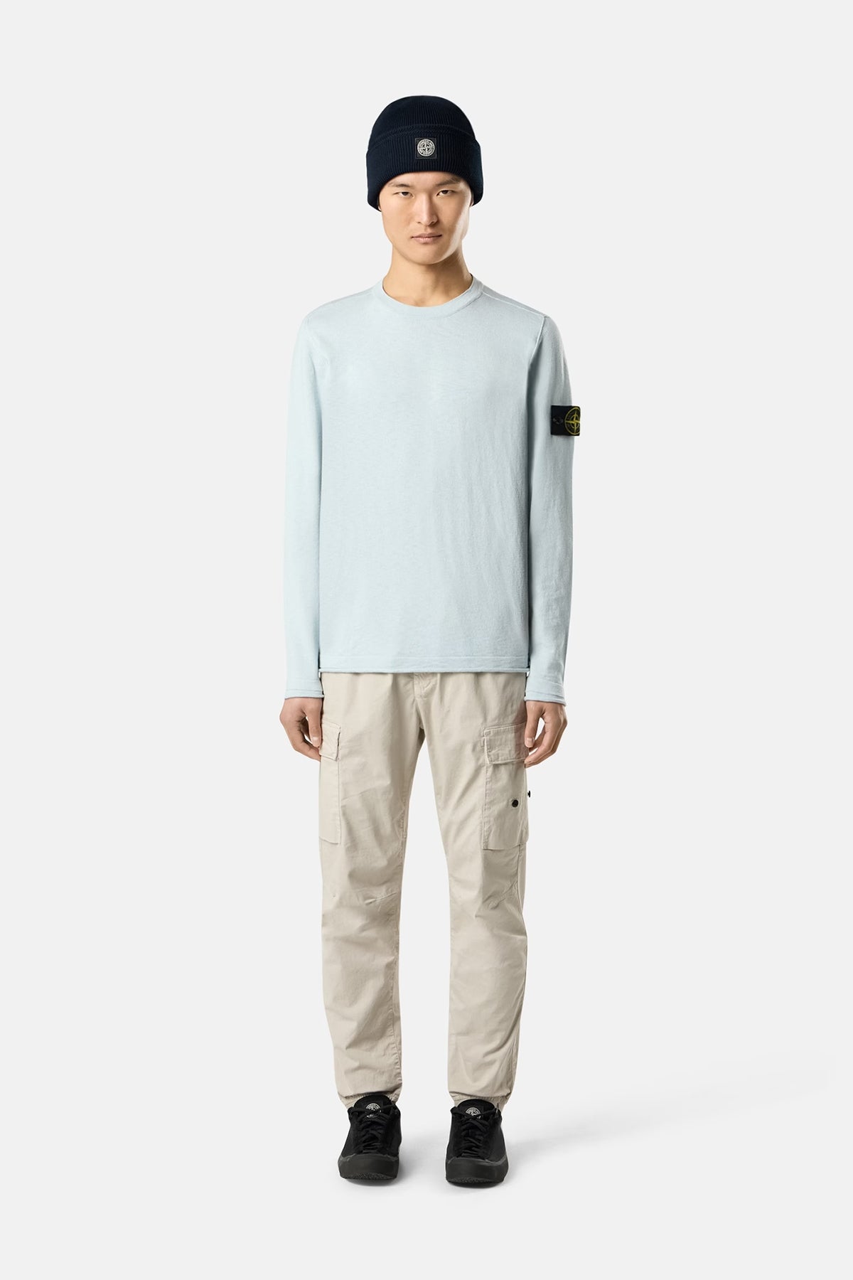 Stone Island Herren Strickpullover Himmelblau BLAU Bild 2