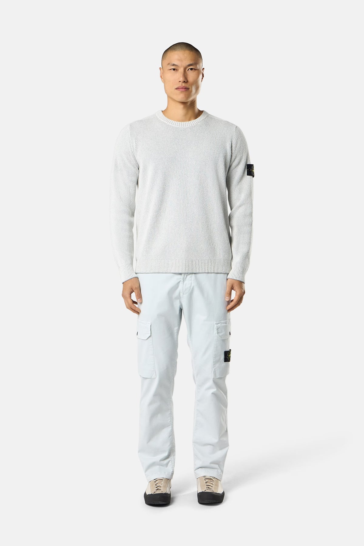 Stone Island Herren Strickpullover Perlgrau-Melange GRAU-MELANGE Bild 2