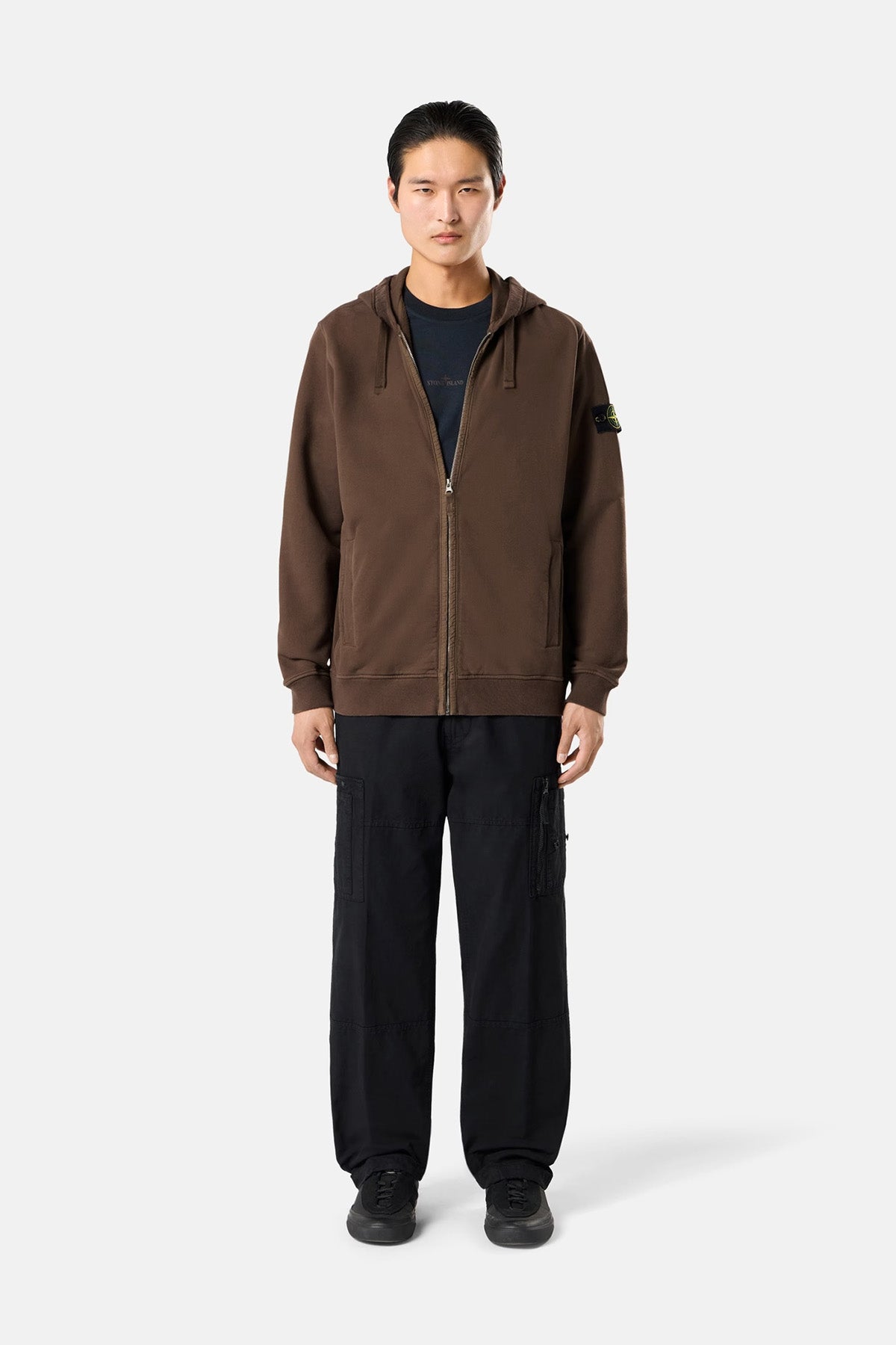 Stone Island Herren Sweatjacke Umbra BRAUN Bild 2