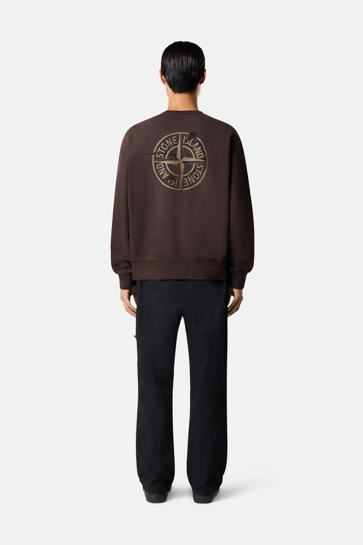 Stone Island Herren Sweatshirt Burgunderrot V0011 Bild 2