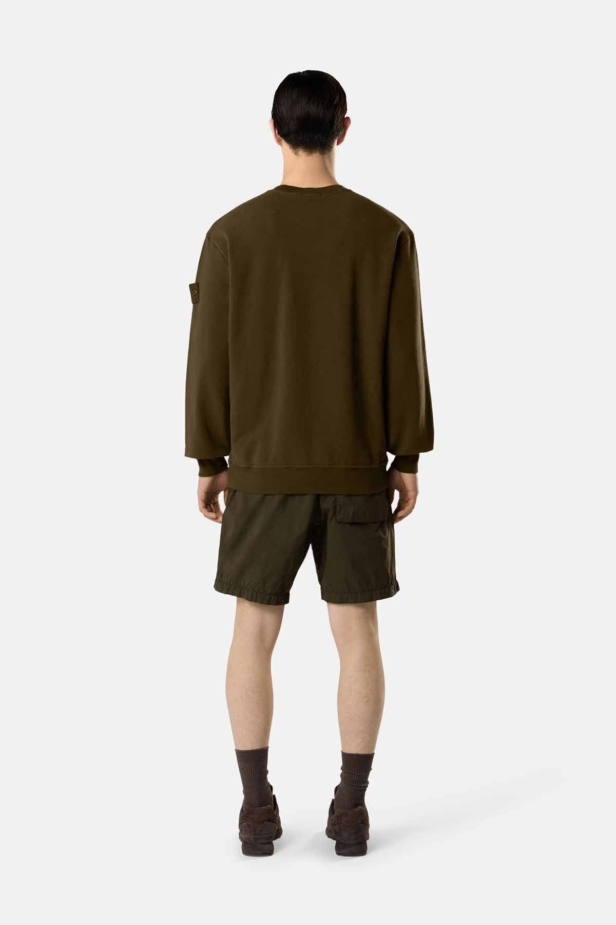 Stone Island Herren Sweatshirt Ghost Militärgrün OLIVE Bild 3