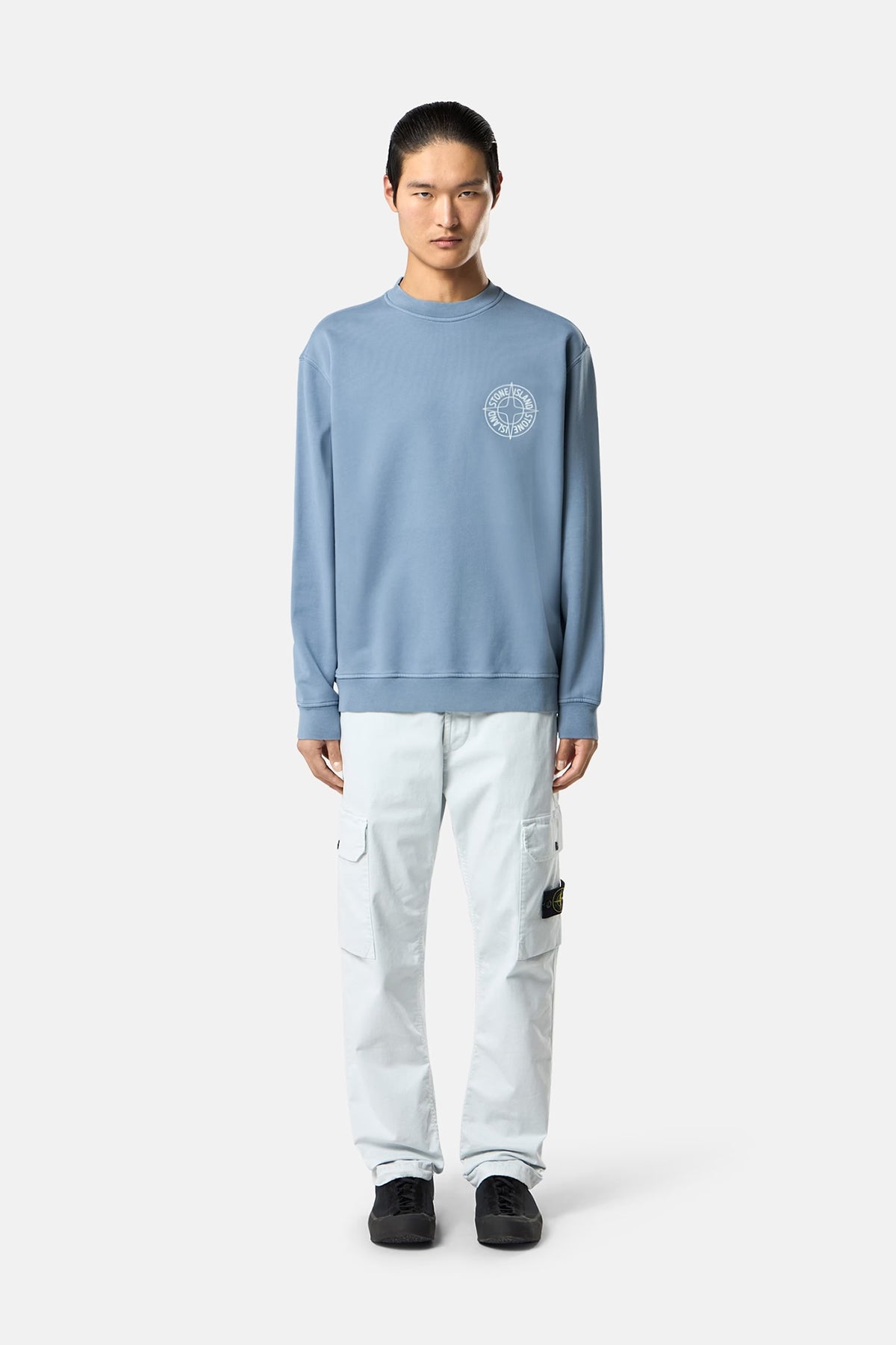Stone Island Herren Sweatshirt mit Print Fliegerblau BLAU Bild 2