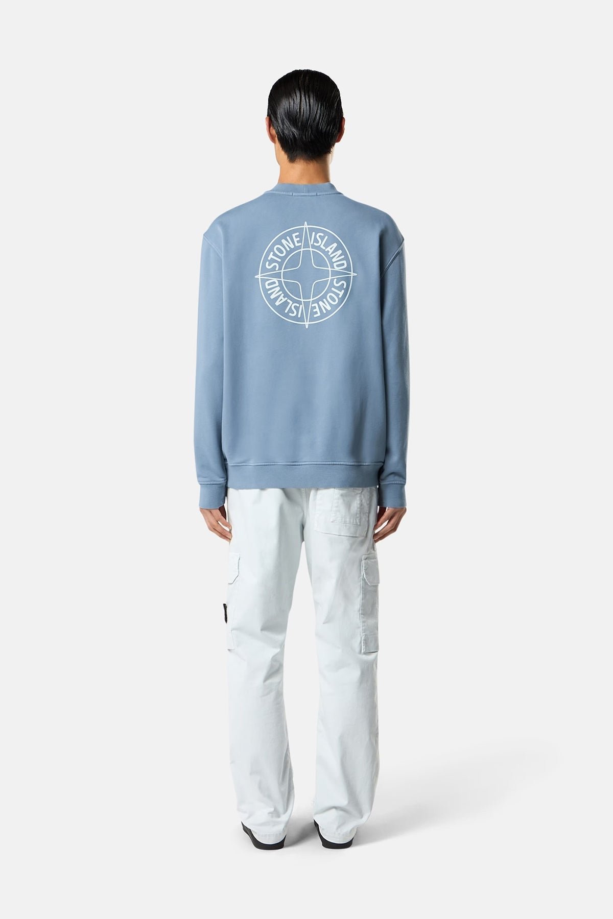 Stone Island Herren Sweatshirt mit Print Fliegerblau BLAU Bild 3