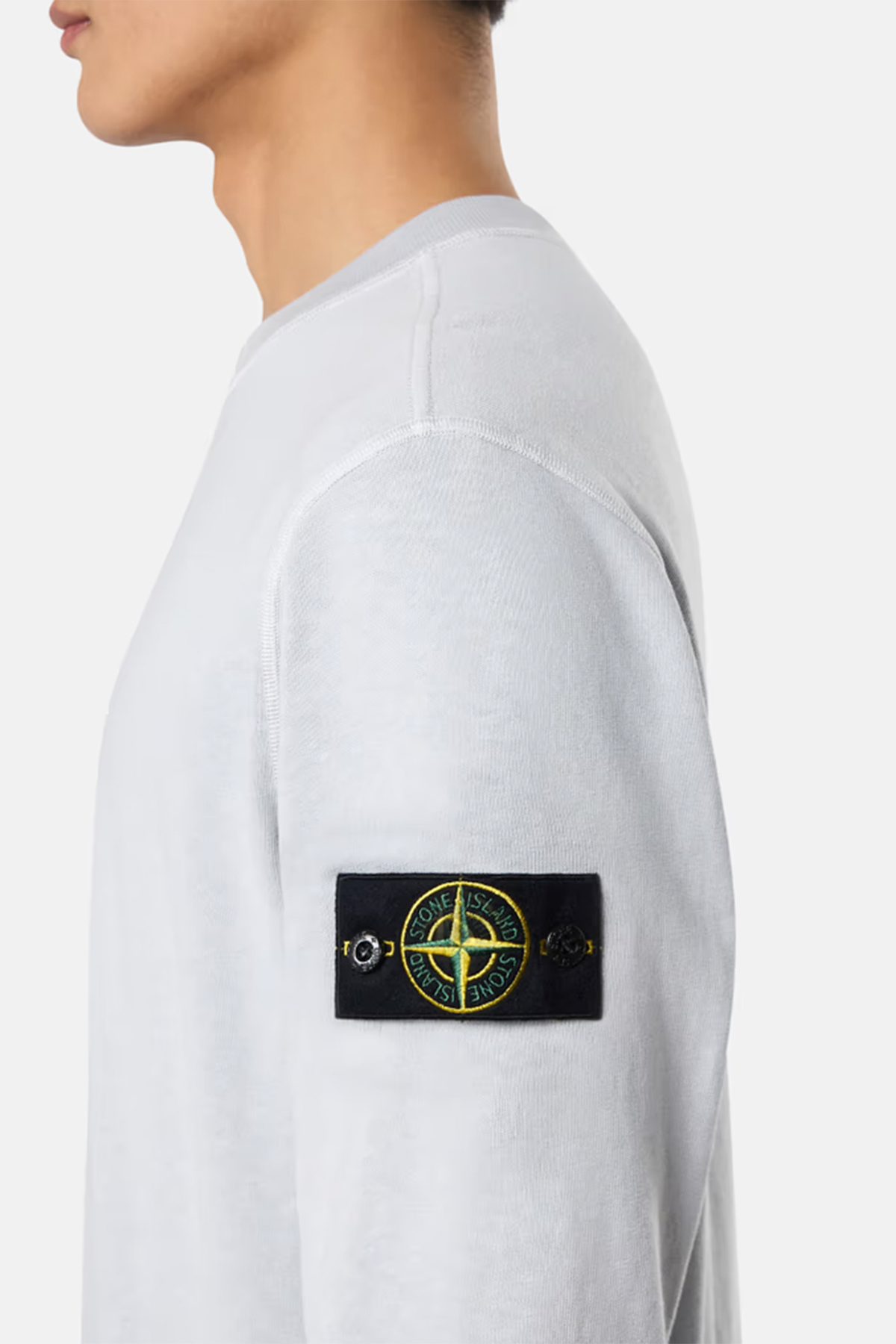 Stone Island Herren Sweatshirt Perlgrau HELLGRAU Bild 4