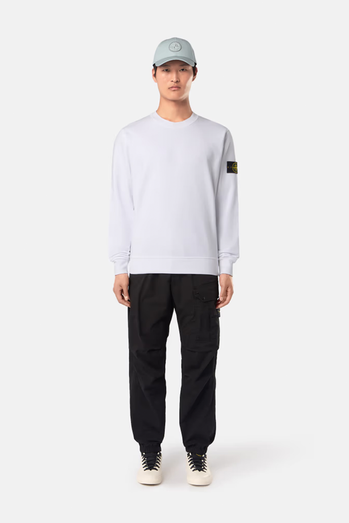 Stone Island Herren Sweatshirt Weiss WEISS Bild 2