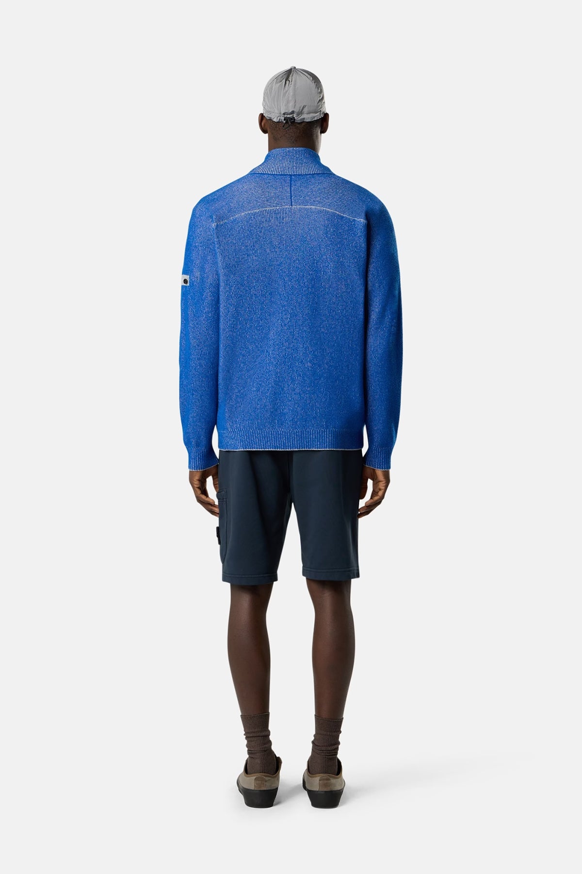 Stone Island Herren Sweatshorts Navy MARINE-BLAU Bild 3