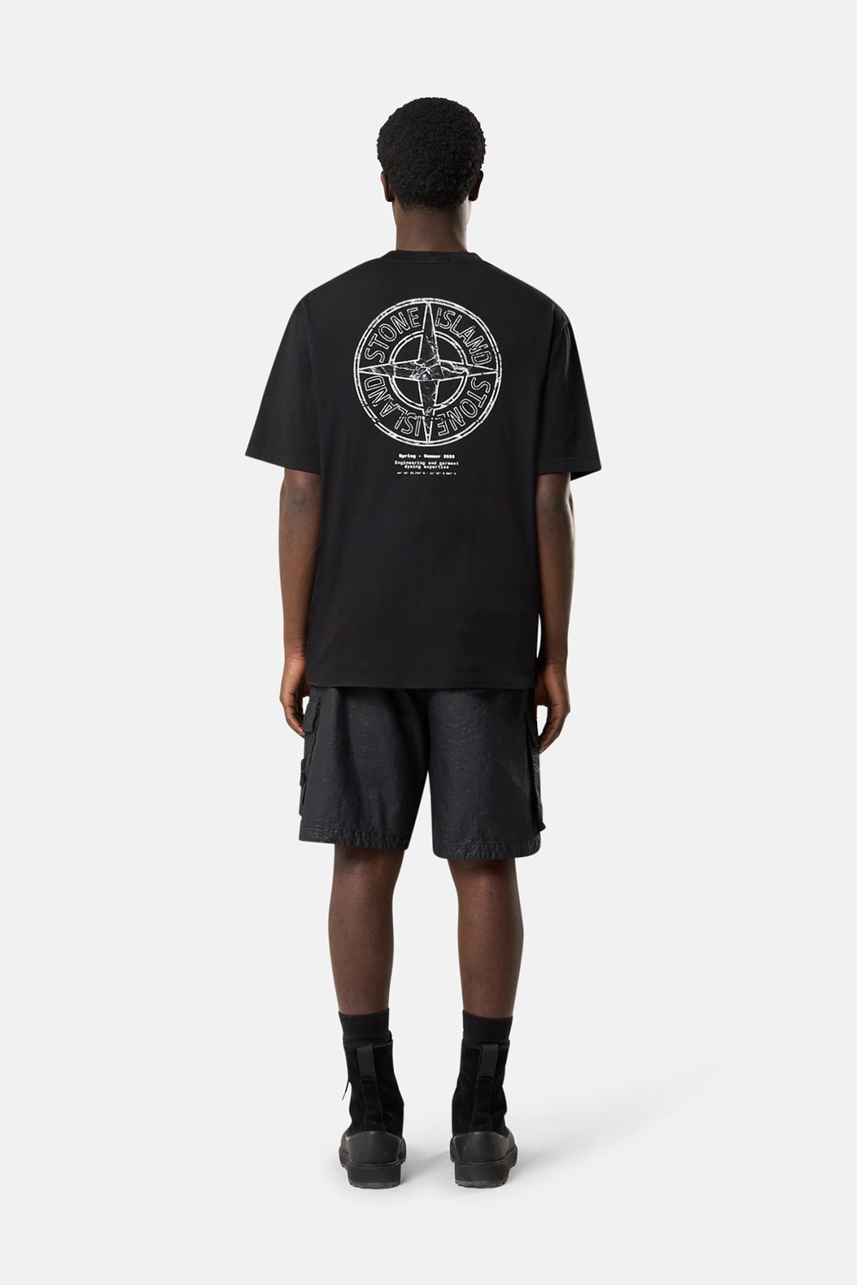 Stone Island Herren T-Shirt mit Print Schwarz SCHWARZ Bild 3