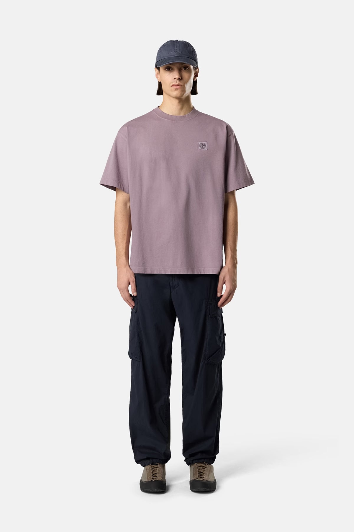 Stone Island Herren T-Shirt Violettgrau LILA Bild 2