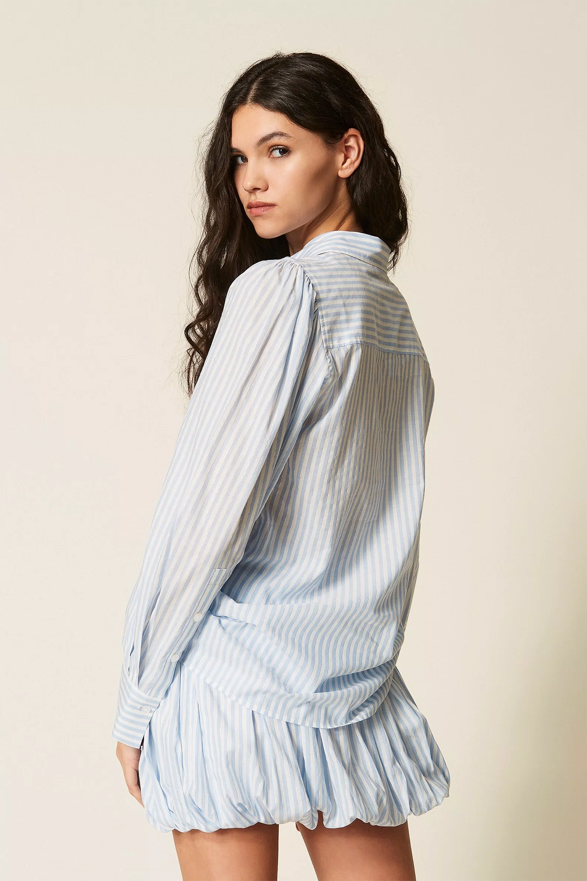 Twin Set Damen Bluse Hellblau 13281 Bild 3