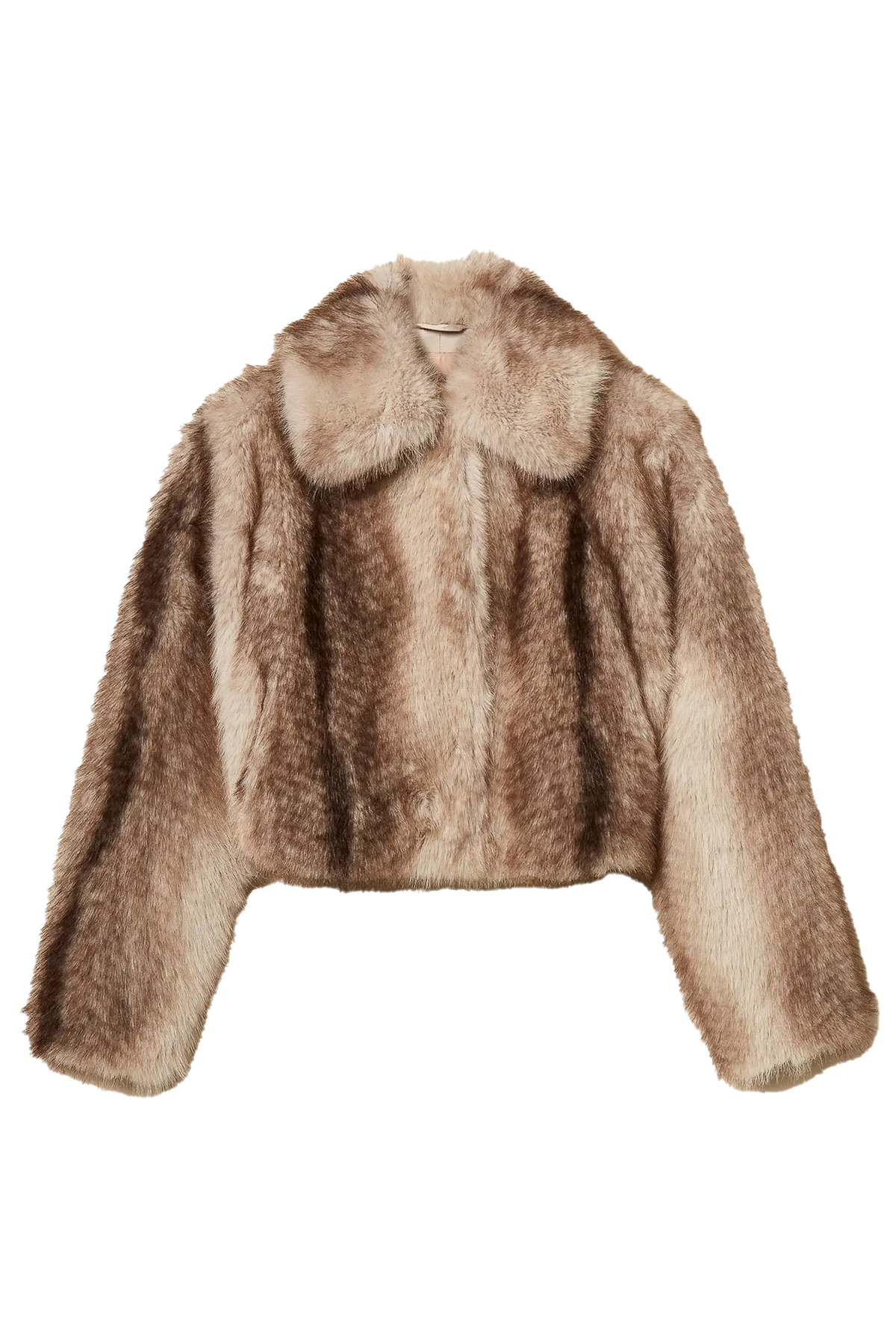 Twin Set Damen Jacke aus Kunstpelz Beige/Braun 13812 Bild 1