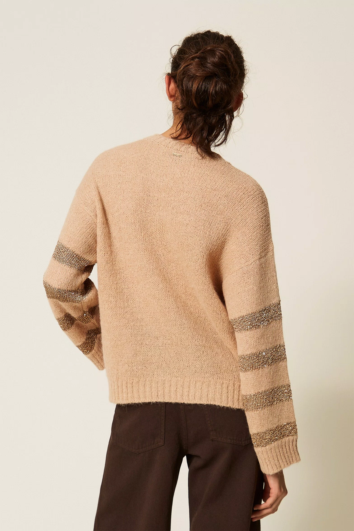 Twin Set Damen Strickpullover Beige 13825 Bild 3