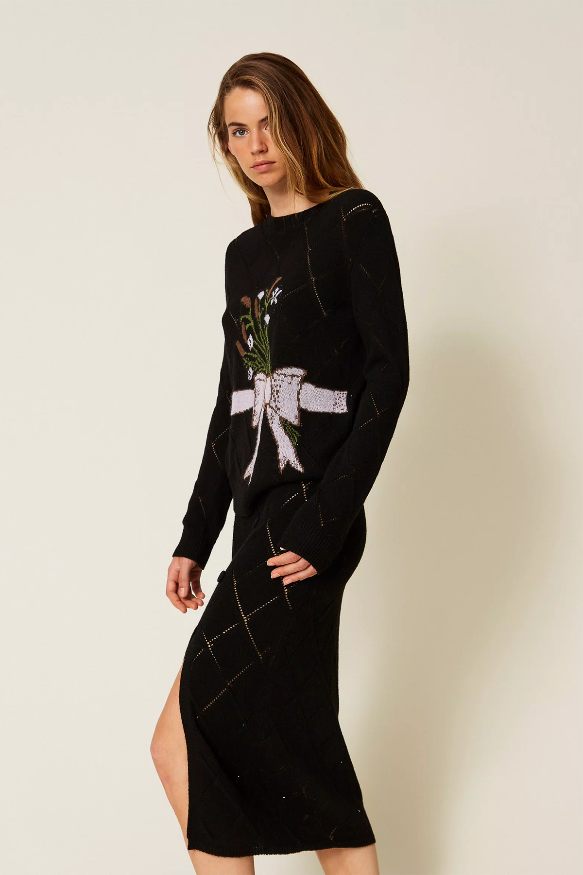 Twin Set Strickpulli masche 00006-NERO 00006-NERO Bild 3