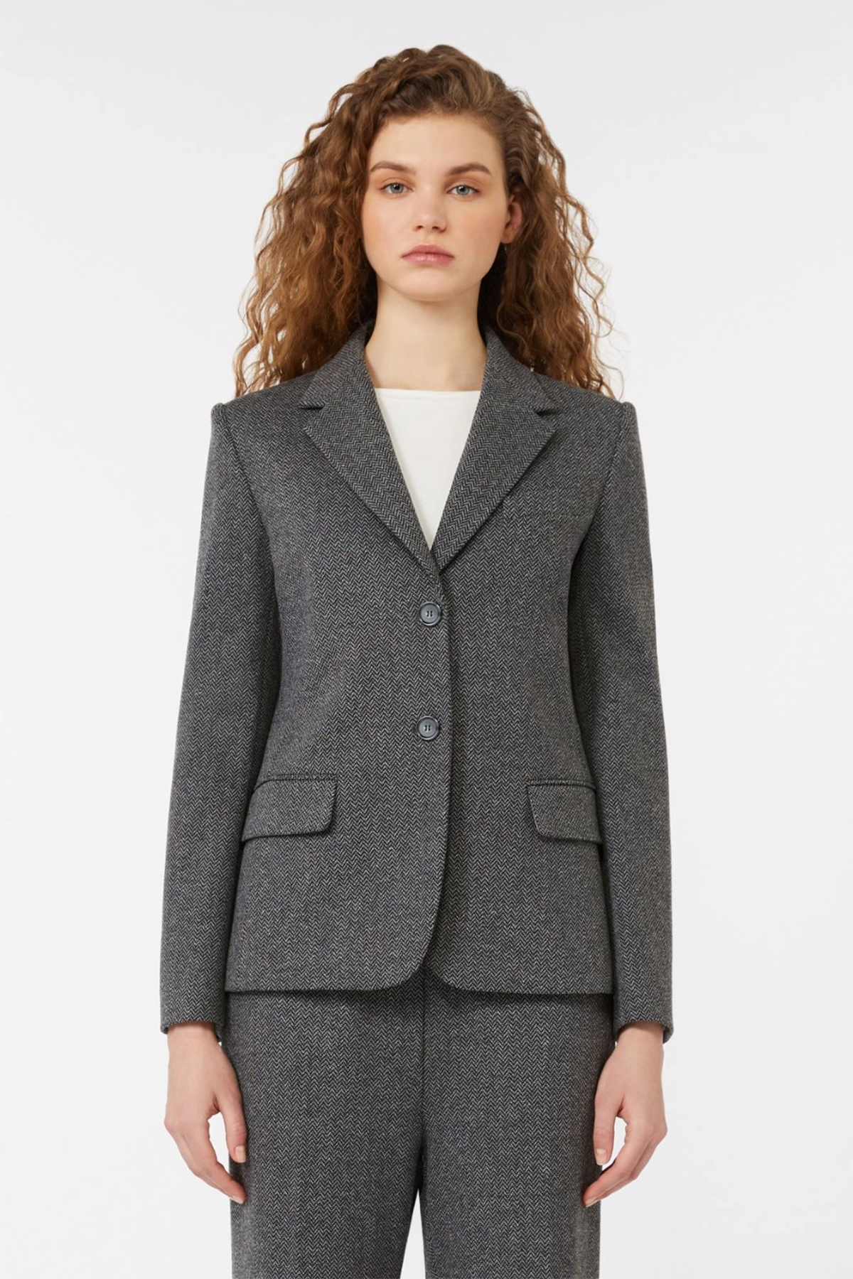 Weekend Max Mara Damen Blazer Dilly Grau BRAUN Bild 3