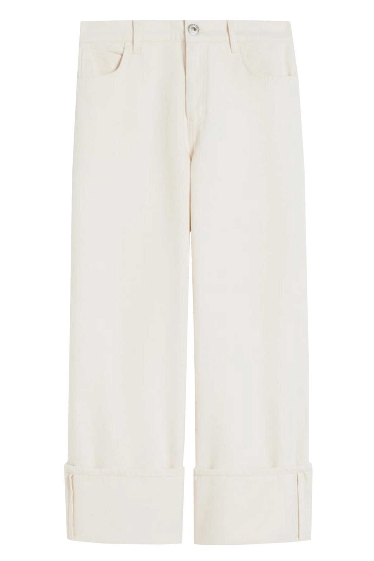 Weekend Max Mara Damen Jeans mit Umschlag Wkdgesto Natur-Weiss NATUR-WEISS Bild 1