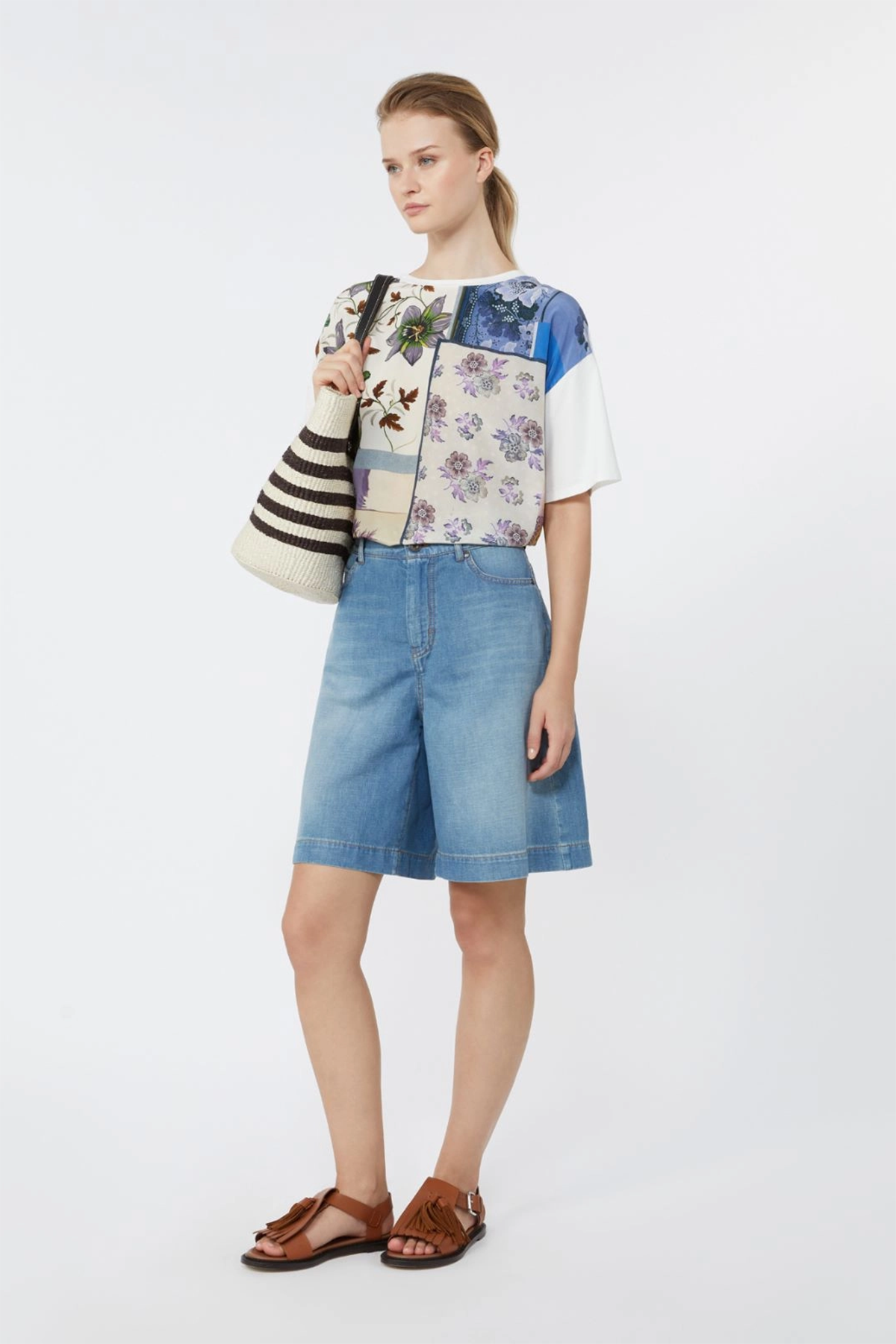 Weekend Max Mara Damen T-Shirt Wkdpampas Bunt BUNT Bild 2