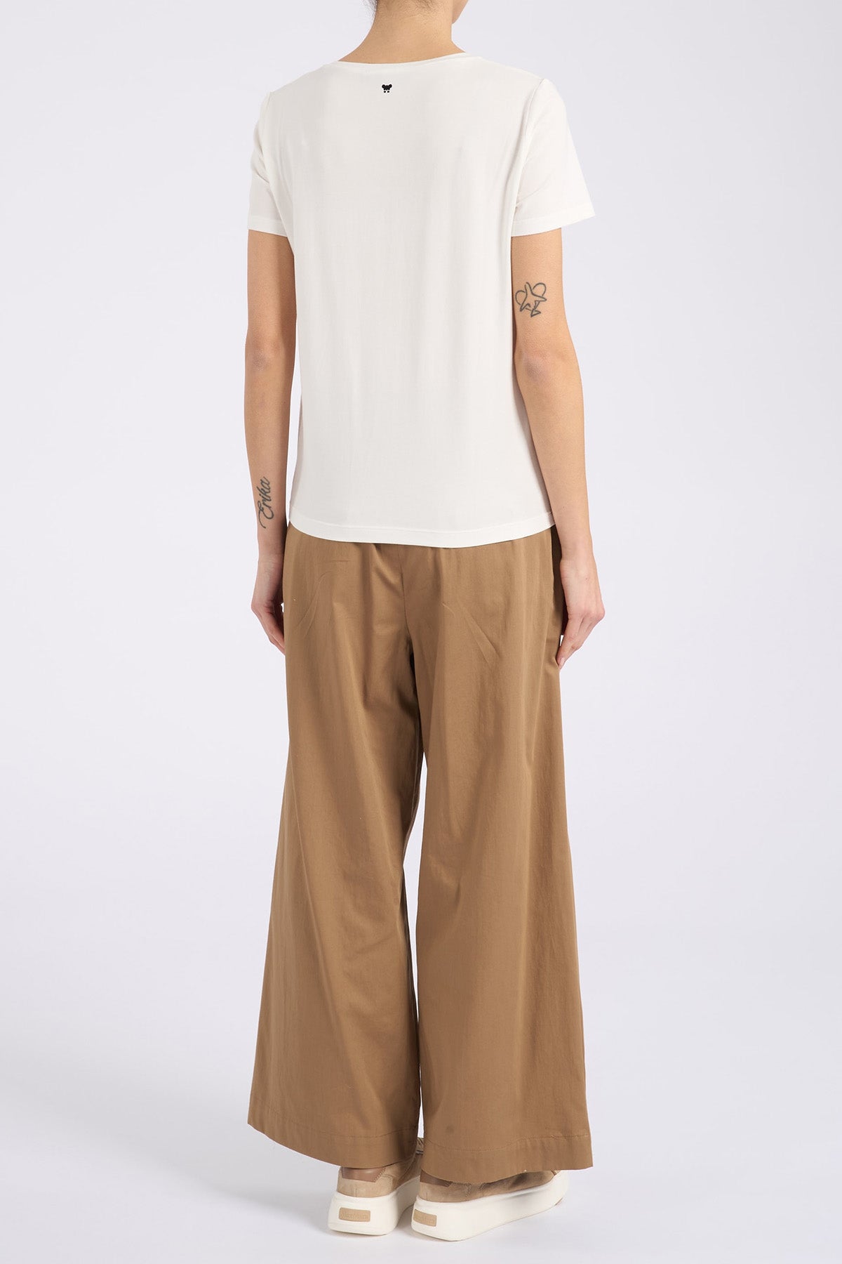 Weekend Max Mara Damen Wide Leg Hose Wkdgolfo Braun BRAUN Bild 2