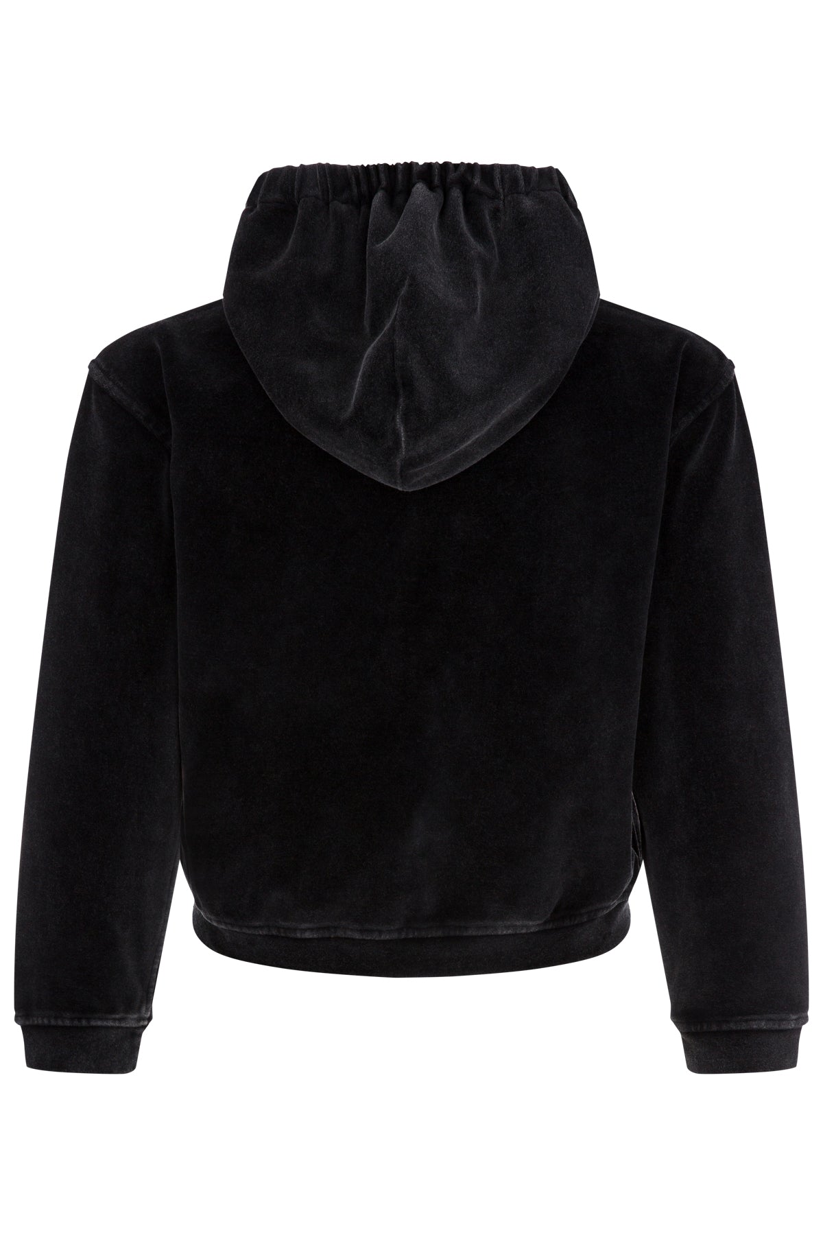 Alexander Wang SHRUNKEN ZIP UP HOODIE W/ APPLE LOGO ANTHRAZIT GRAU ANTHRAZIT GRAU Bild 2