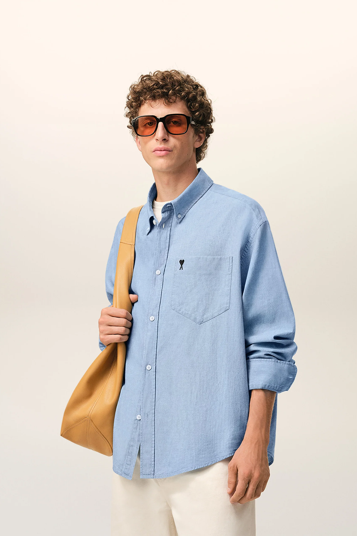 AMI Paris Herren Hemd Hellblau BLAU Bild 2