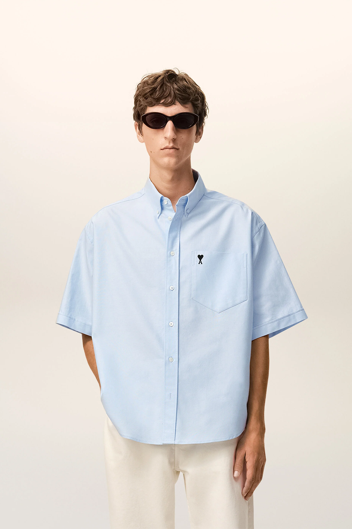 AMI Paris Herren Hemd Hellblau BLAU Bild 2
