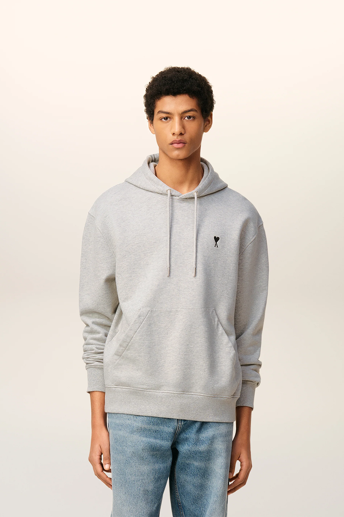 AMI Paris Herren Hoodie Grau GRIS CENDRE CHINE 0951E25 Bild 2