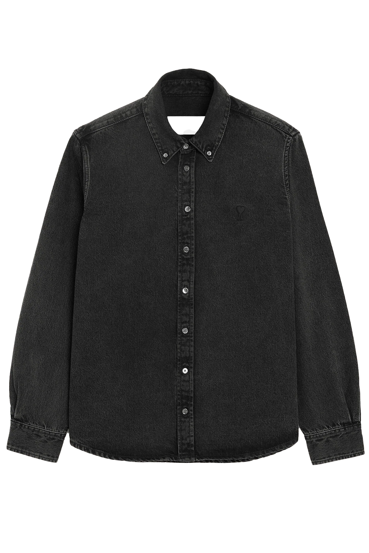 AMI Paris Herren Jeanshemd Schwarz SCHWARZ Bild 1