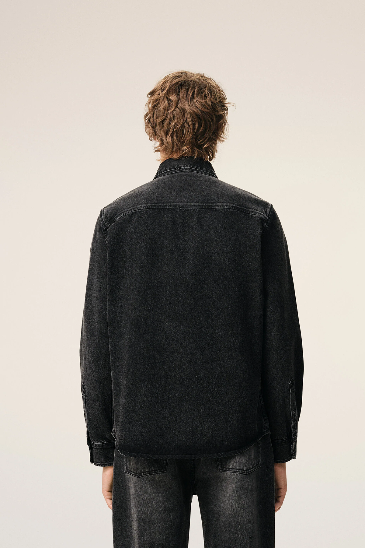 AMI Paris Herren Jeanshemd Schwarz SCHWARZ Bild 3