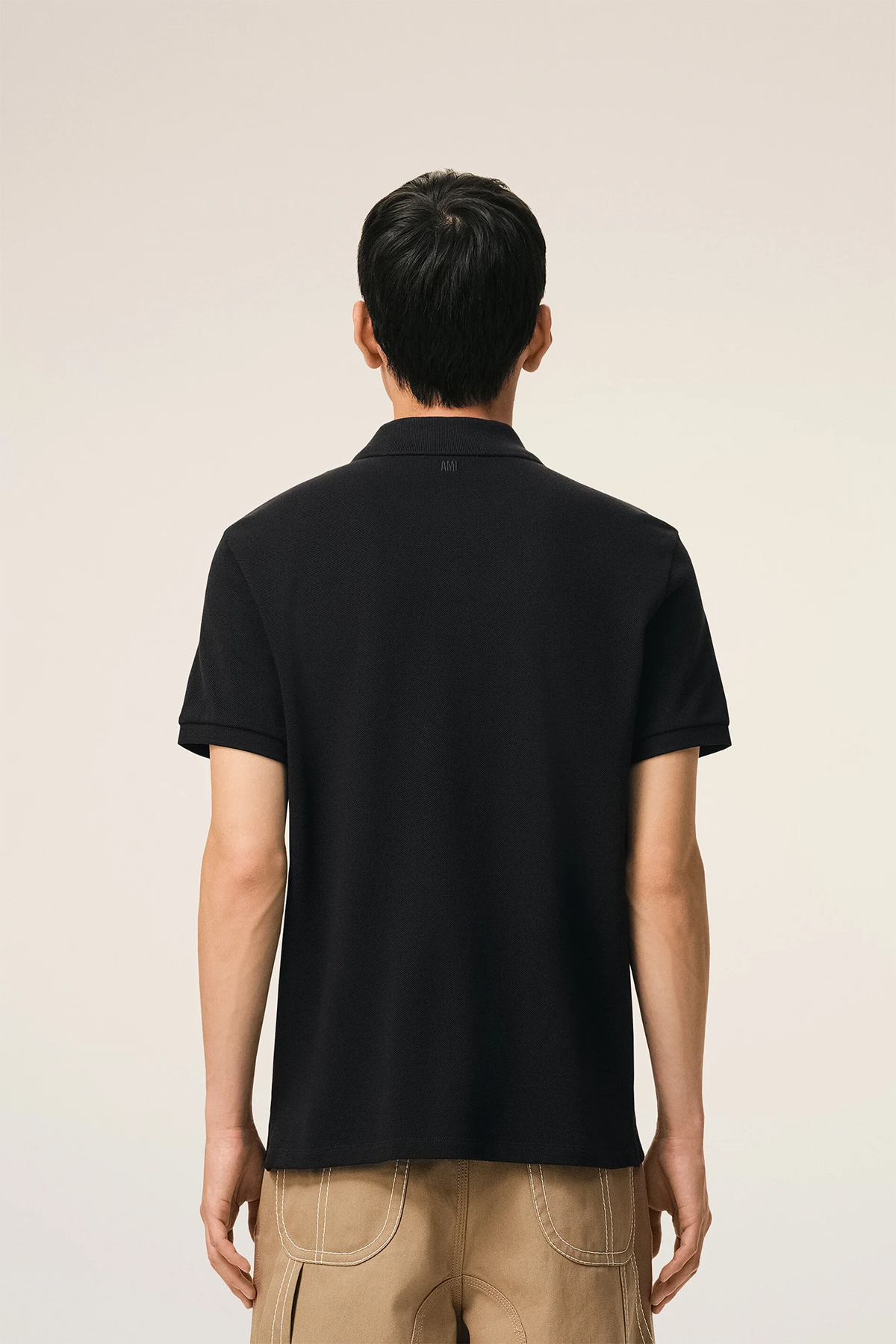 AMI Paris Herren Poloshirt Schwarz SCHWARZ Bild 3