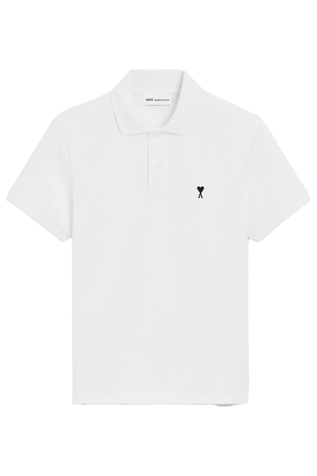 AMI Paris Herren Poloshirt Weiss WEISS Bild 1
