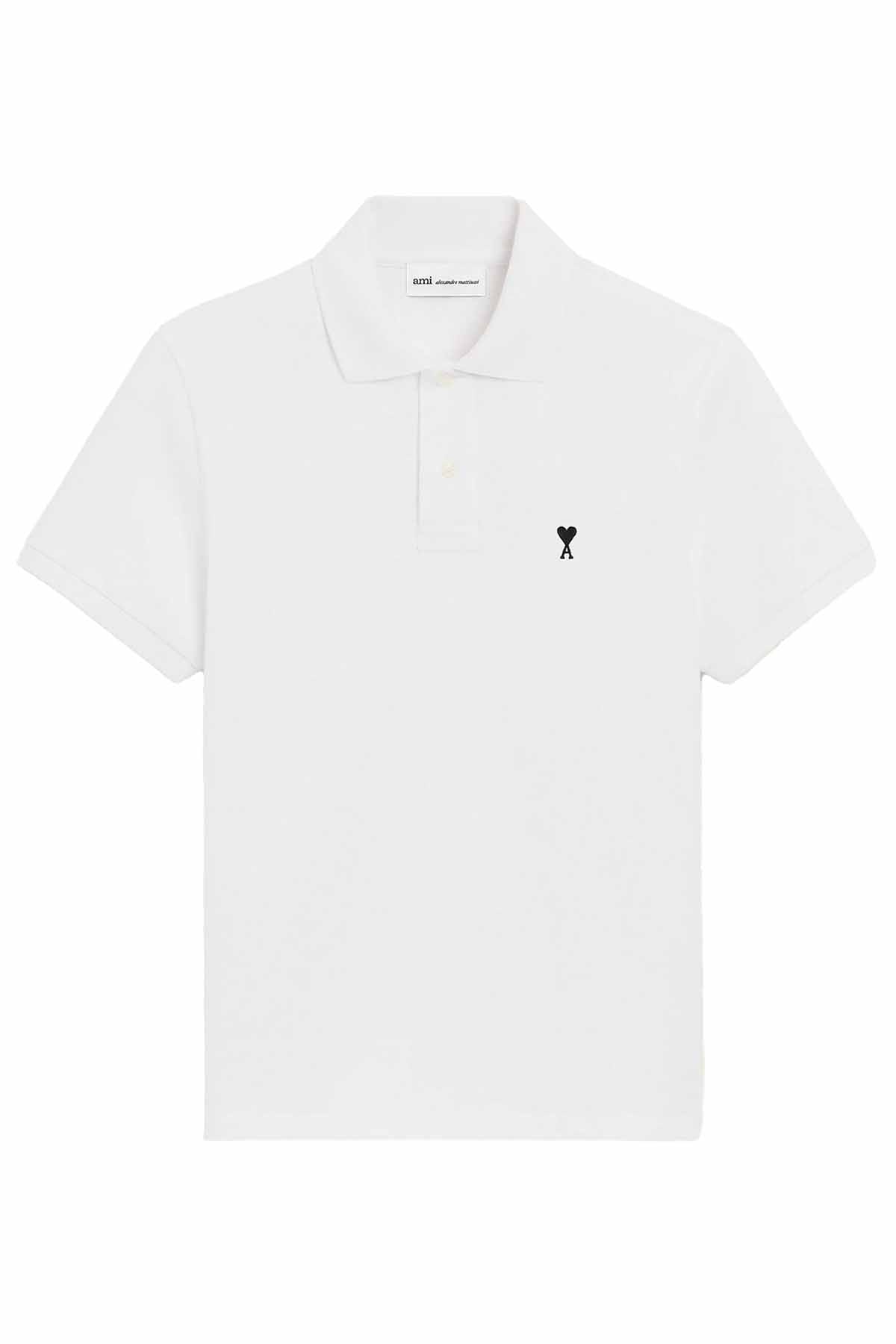 AMI Paris Herren Poloshirt Weiss WEISS Bild 1