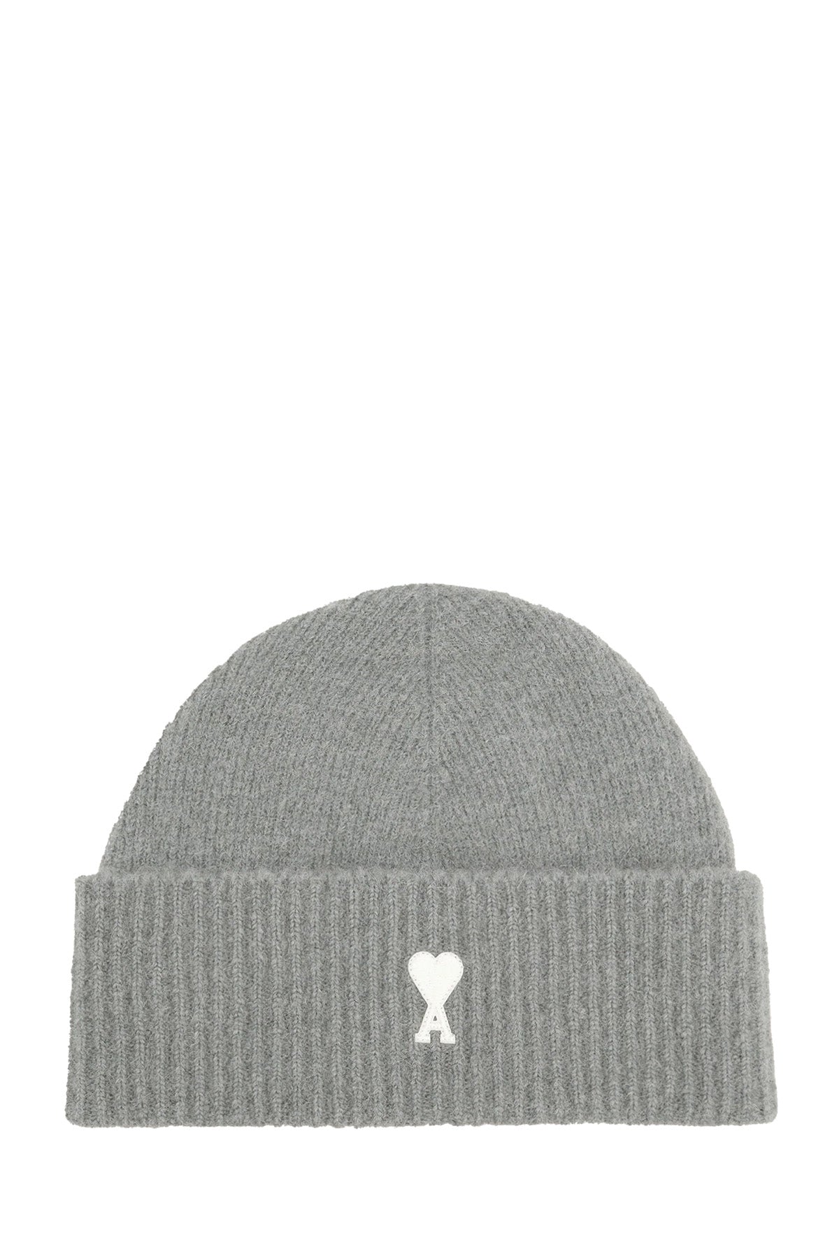 AMI Paris Herren Strickmütze aus Alpakawolle Grau GRIS/ECRU 058H25 Bild 1