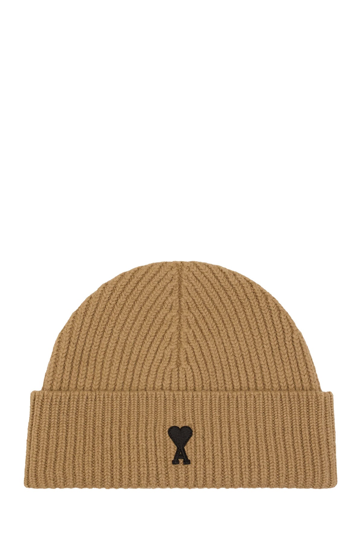 AMI Paris Herren Strickmütze Braun CAMEL/NOIR 288H25 Bild 1
