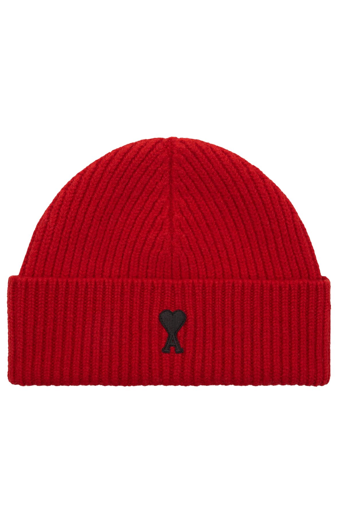 AMI Paris Herren Strickmütze Rubinrot A252 RUBY RED/BLACK Bild 1
