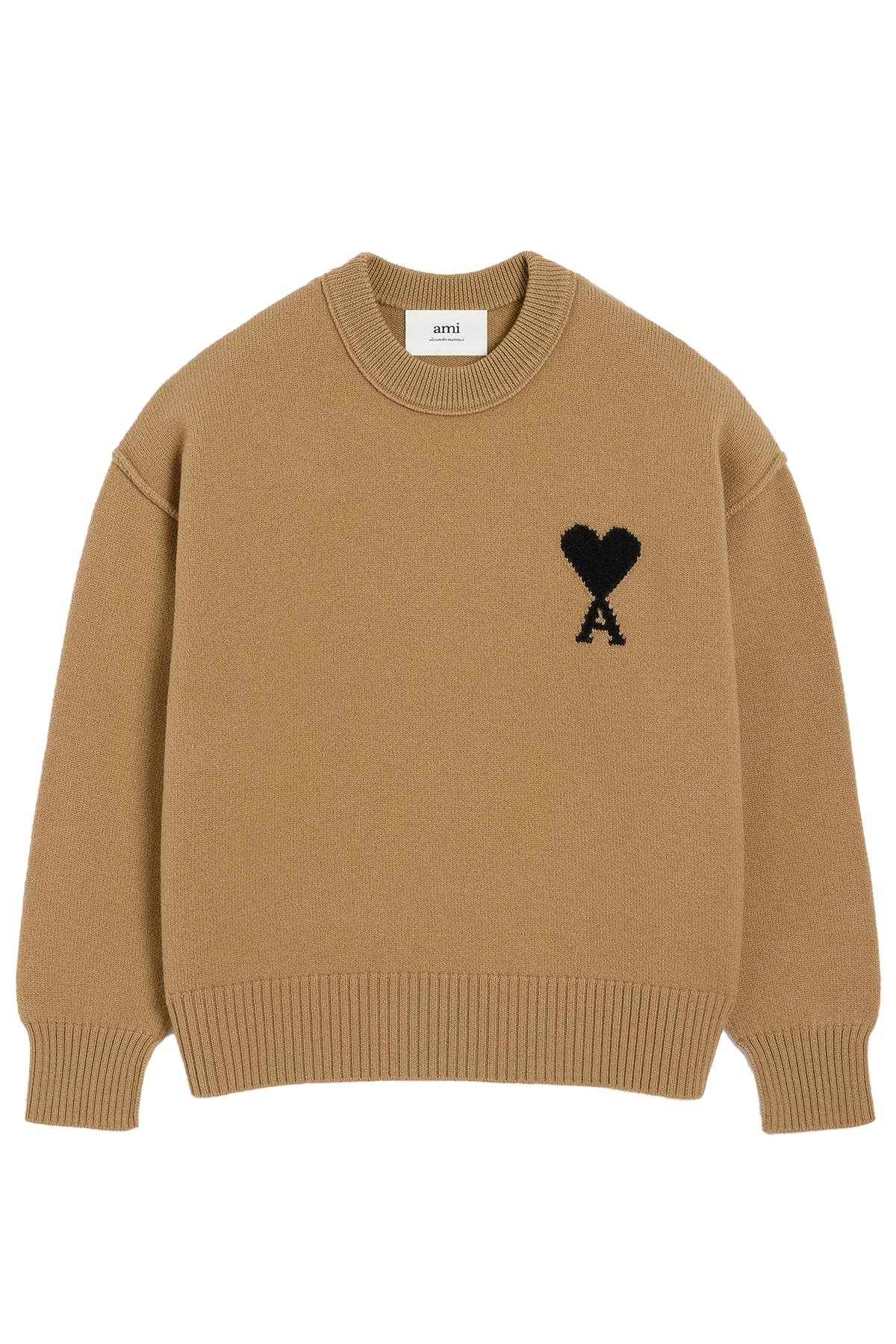 AMI Paris Herren Strickpullover Braun CAMEL/NOIR 288H25 Bild 1