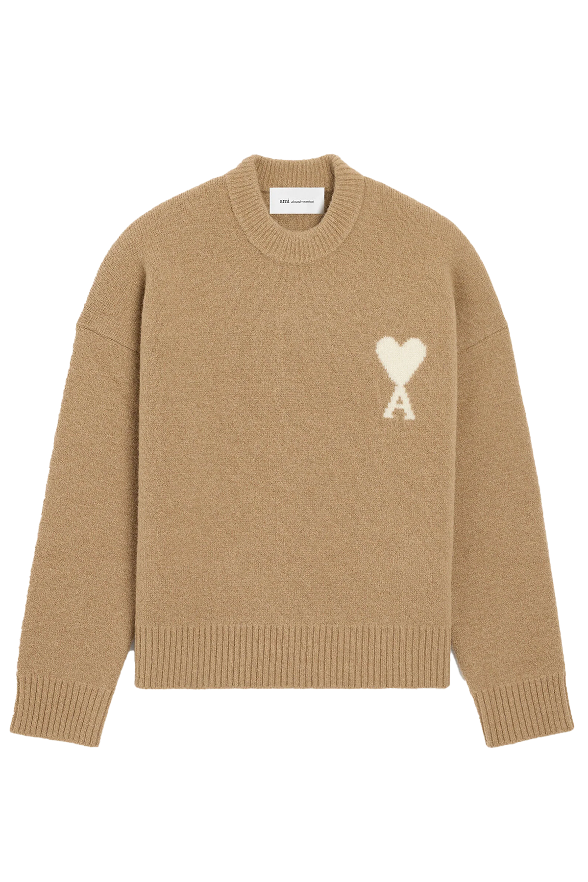 AMI Paris Herren Strickpullover Mastic Beige/Ecru BEIGE Bild 1