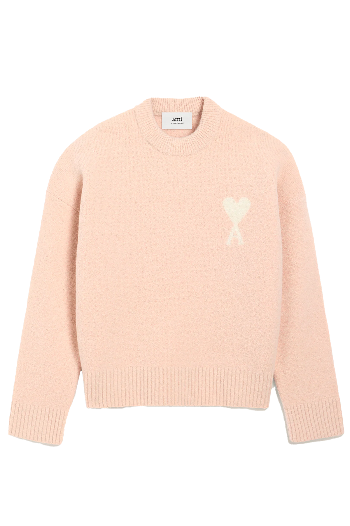 AMI Paris Herren Strickpullover Rosa POUDRE/ECRU 6807H25 Bild 1