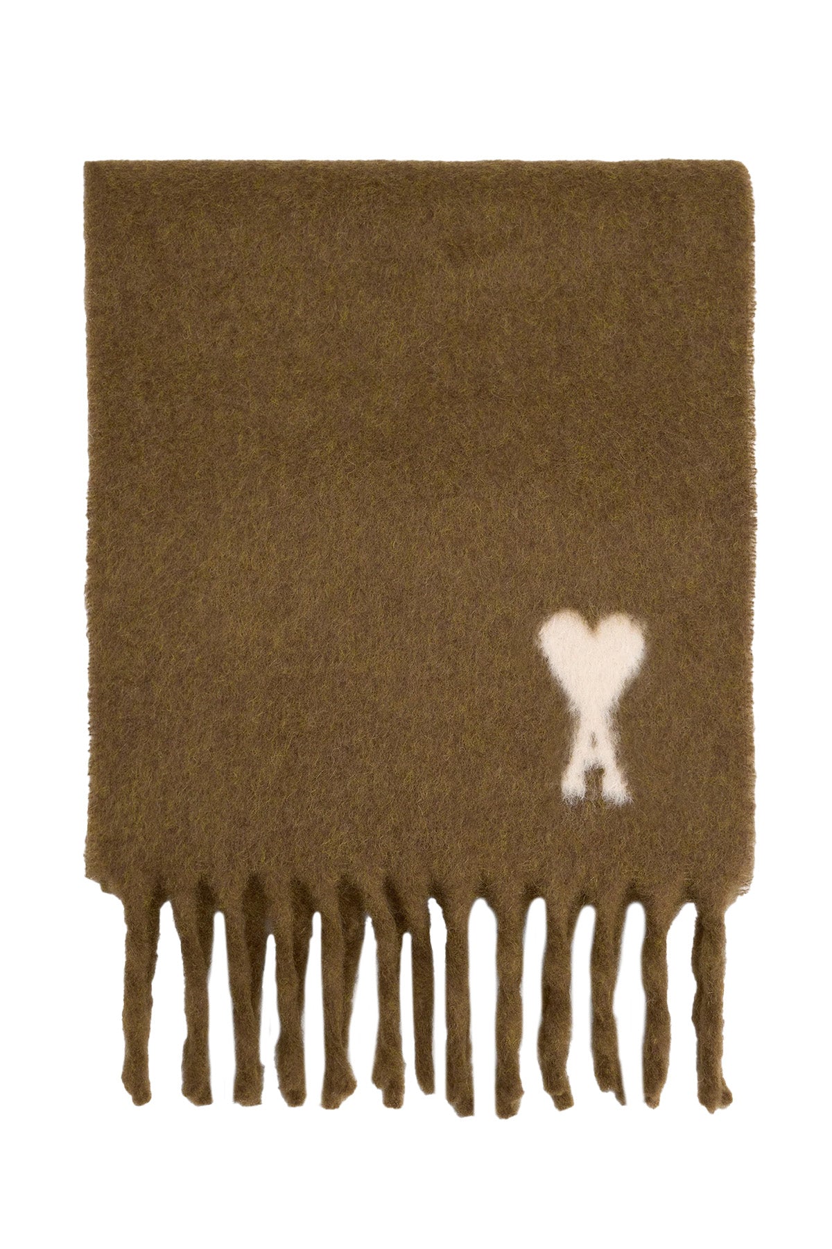 AMI Paris Herren Strickschal aus Alpakawolle Braun NOISETTE 216H25 Bild 1